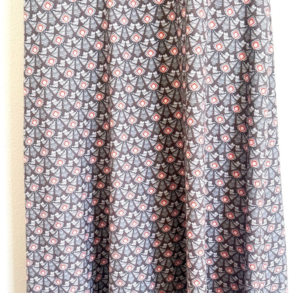 Prana Cali Dress: | Women's Gray Geometric Racerback with Built-in Bra - Picture 4 of 6